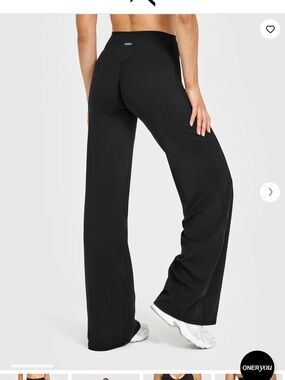 Oner Active Black Wide-Leg Active Pants